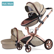Load image into Gallery viewer, Baby Stroller 3 in 1,Hot Mom travel system High Land-scape stroller with bassinet in 2019 Folding Carriage for Newborns baby,F22
