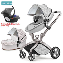 Load image into Gallery viewer, Baby Stroller 3 in 1,Hot Mom travel system High Land-scape stroller with bassinet in 2019 Folding Carriage for Newborns baby,F22