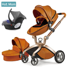 Load image into Gallery viewer, Baby Stroller 3 in 1,Hot Mom travel system High Land-scape stroller with bassinet in 2019 Folding Carriage for Newborns baby,F22
