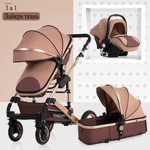 Load image into Gallery viewer, 2020 new baby trolley high landscape 3 to 1 baby stroller double faced children free shipping in four seasons in Russia