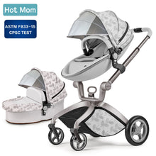 Load image into Gallery viewer, Baby Stroller 3 in 1,Hot Mom travel system High Land-scape stroller with bassinet in 2019 Folding Carriage for Newborns baby,F22
