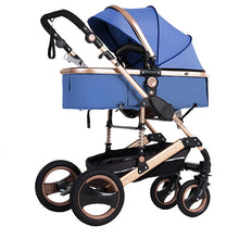Load image into Gallery viewer, 2020 new baby trolley high landscape 3 to 1 baby stroller double faced children free shipping in four seasons in Russia
